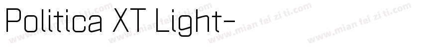 Politica XT Light字体转换